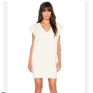 H10 Blaque‎ Label V Neck Pocket Cream Dress